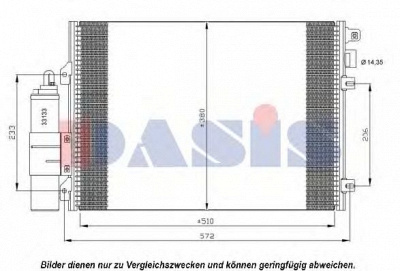 AKS DASIS 182032n -  Конденсатор, кондиционер